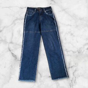 Pantalón mujer jean rasgado azúl
