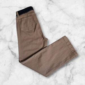 Pantalón mujer drill camel y blue Janick