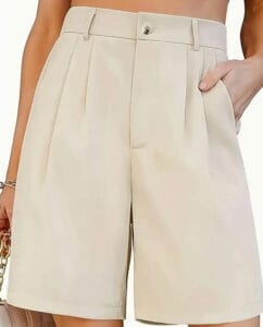 SHORT SASTRE CINTURA ALTA