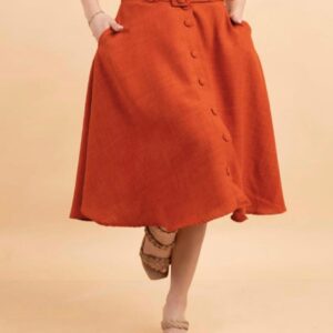 FALDA LINO CON BOLSILLO