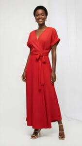 VESTIDO ROJO/LAZO