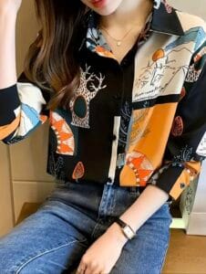 CAMISETA CUADROS COLORIDOS