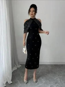 VESTIDO DE NOCHE LENTEJUELAS